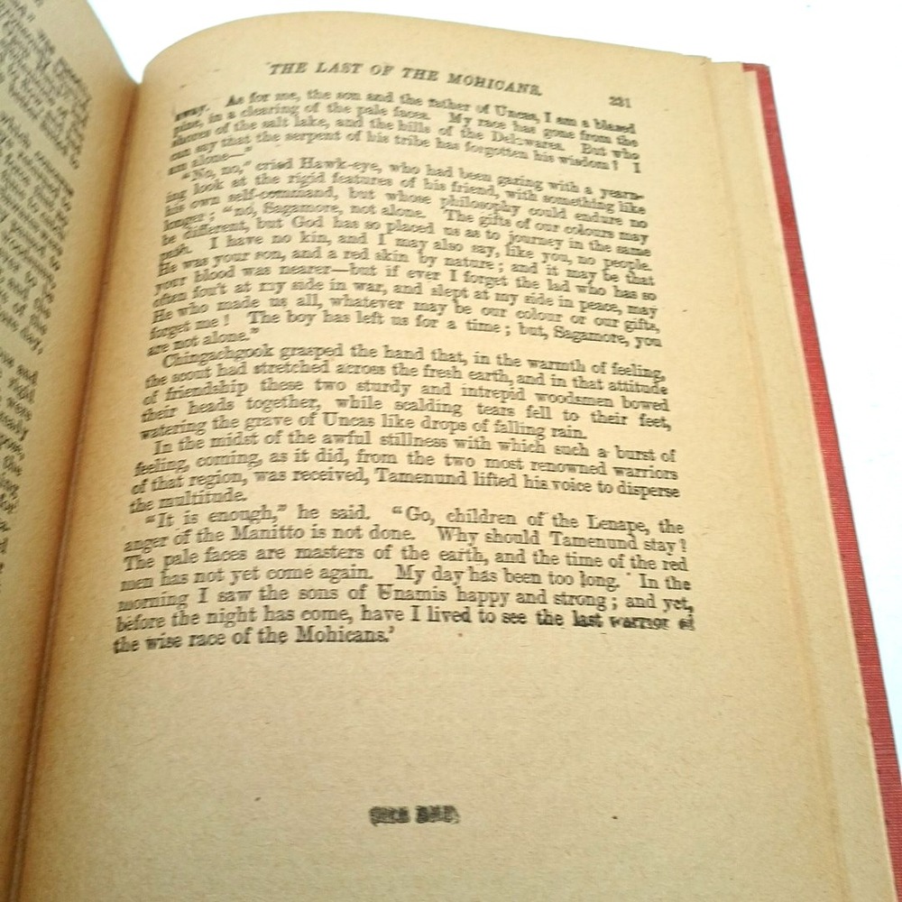 The Last of the Mohicans book by J.F. Cooper Vintage Federal Book Co N.Y Rare - Picture 10 of 10